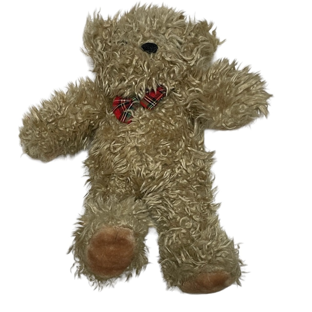 Adorable VINTAGE Y2K Curly Hair Teddy Bear